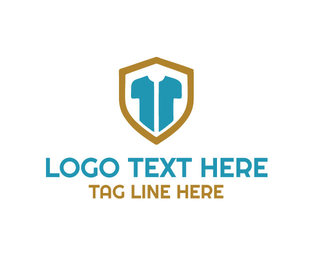 Modern Textile Shield Logo