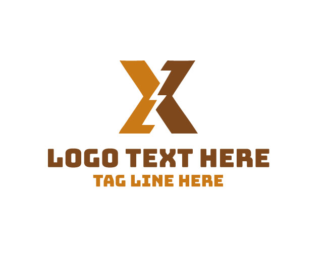 Letter X Bolt Logo