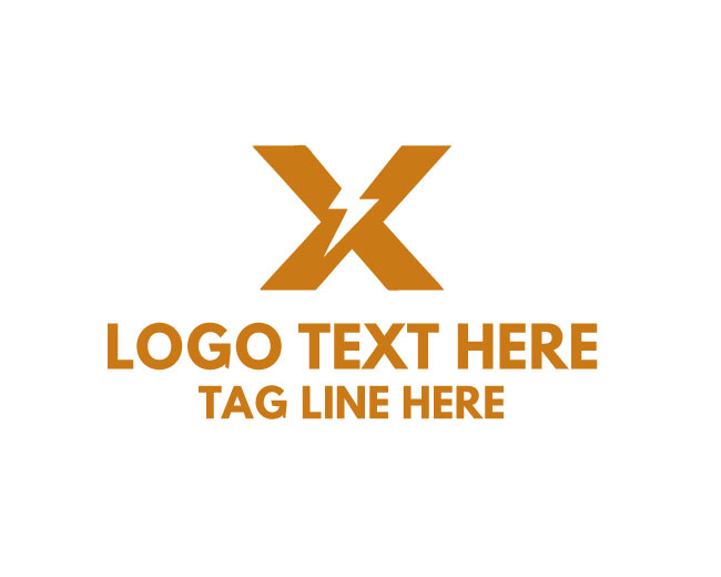 Letter X Flash Logo