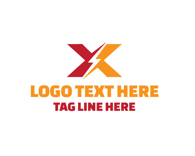 Letter X Electric Logo