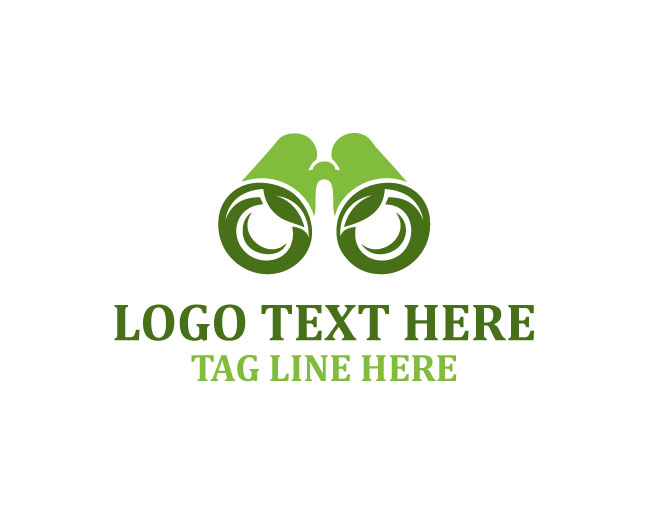 Binocular  green Logo