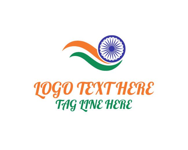 India Patriotic Banner Logo