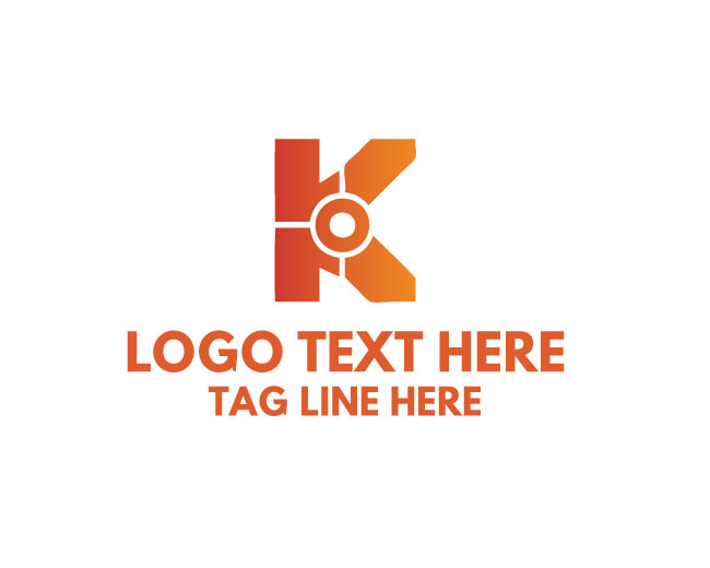 Letter K Edge Logo