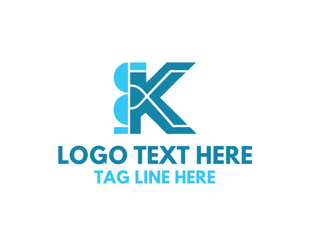 Letter K Stamp Logo