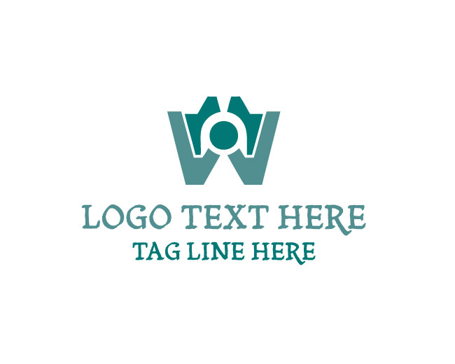 Letter W Signature Logo
