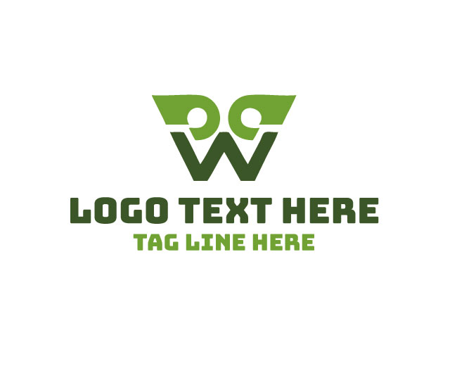 Stylish Letter W Swoosh Logo