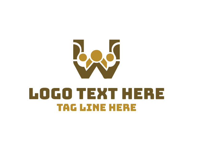 Stylish Letter W Luxe Logo