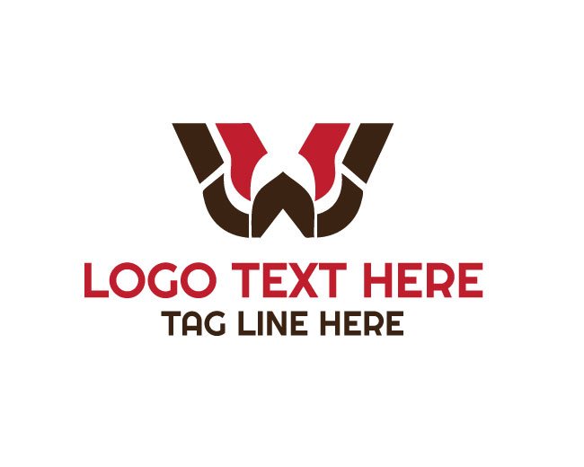 Stylish Letter W Wave Logo