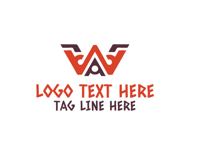 Modern Letter W Tech Logo