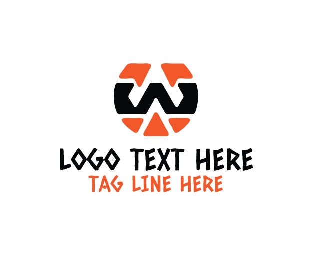 Modern Letter W Vector Logo