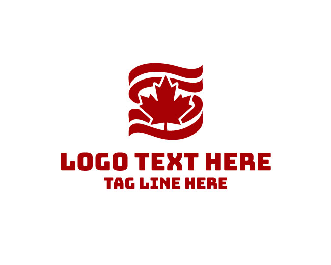 Canada Maple Banner Mark Logo