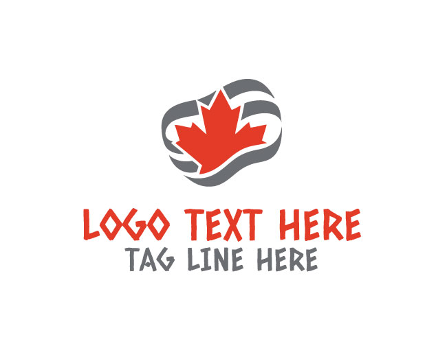 Canada Leaf Horizon Mark Logo