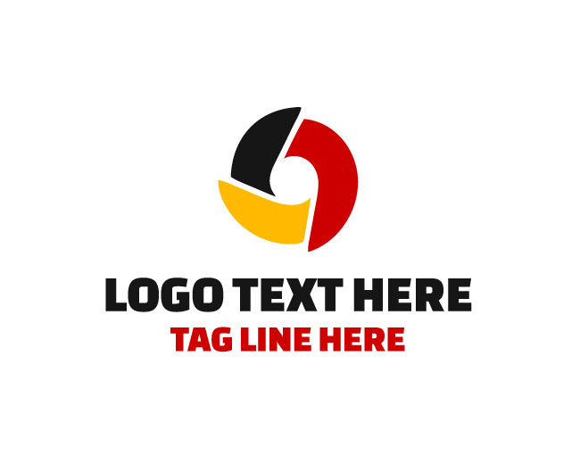  Germany Circle Flag Logo