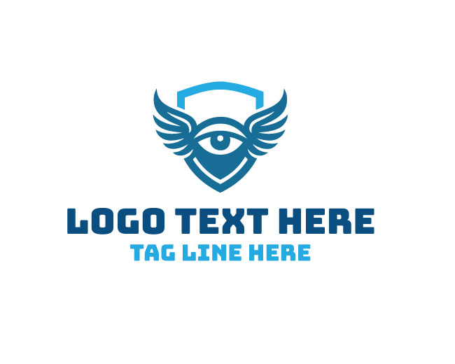 Unique Eye Wings Logo