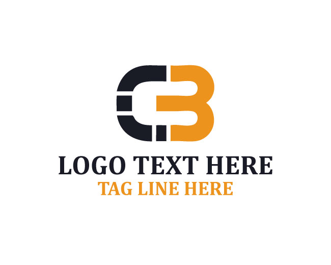 Modern C B Letters Logo