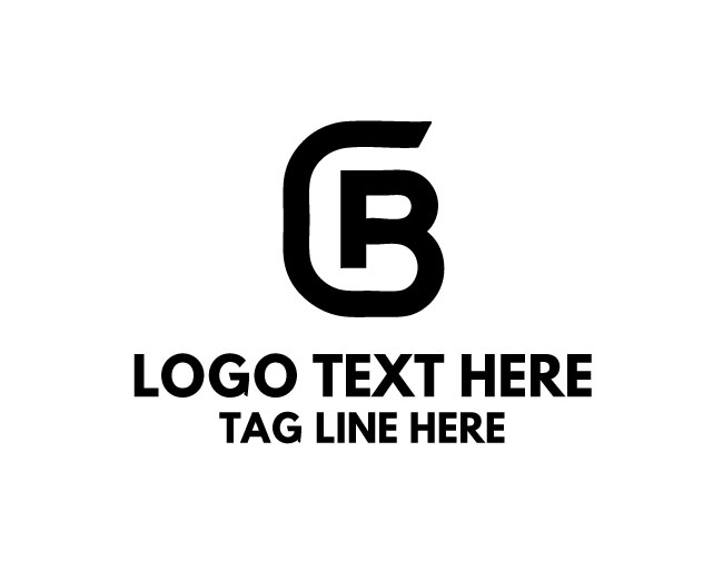 Sleek C B Letters Logo