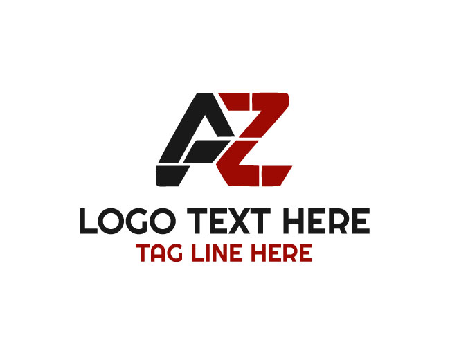 Modern A Z Letters Logo