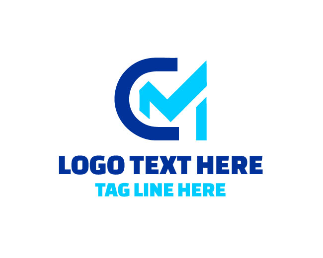  Creative C M Letters Logo