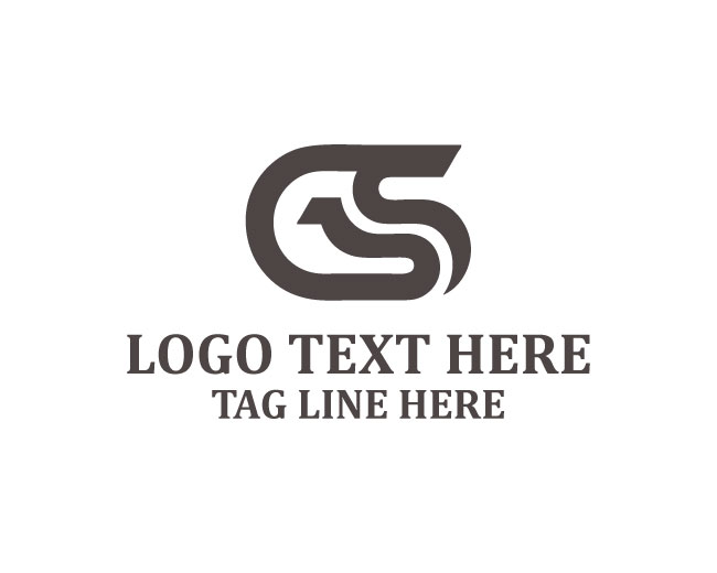 Minimal G S Letters Logo