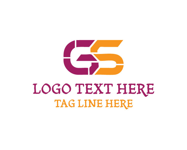  Stylish G S Letters Logo