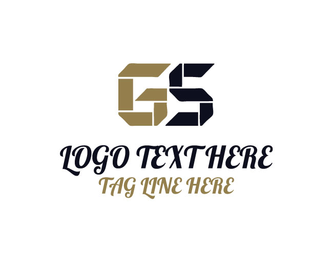 Unique G S Letters Logo