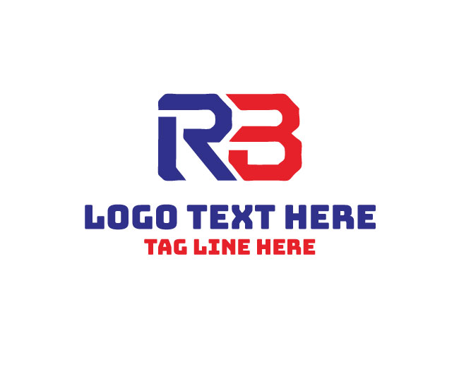 Abstract R B Letters Logo