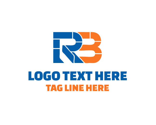 Geometric R B Letters Logo