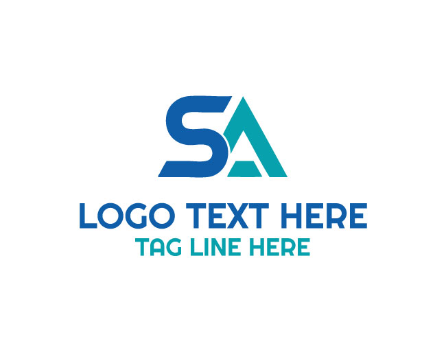 Elegant S A Letters Logo