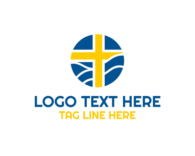 Modern Sweden Flag Logo