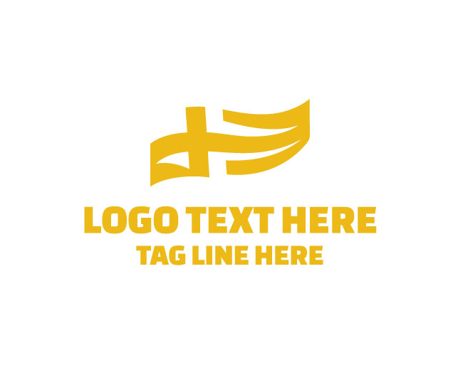 Dynamic Sweden Flag Logo