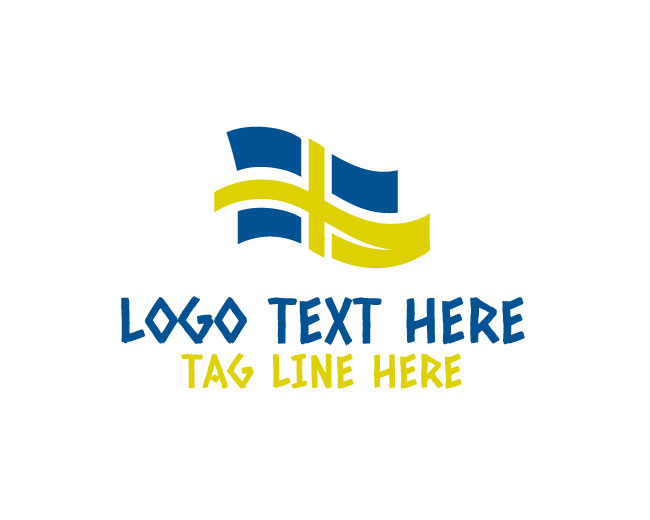 Bold Sweden Flag Logo