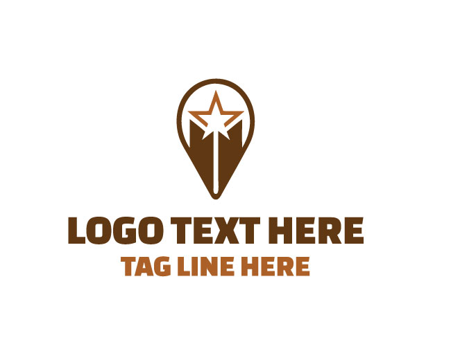 Destination Pin Star Logo