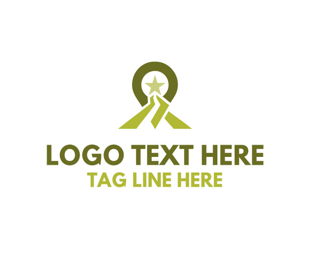 Location Travel Pin Star Logo