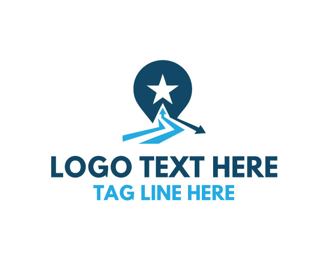 Location Pin STAR Logo