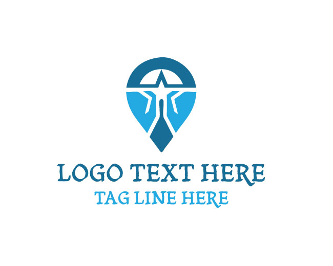  Location Pin Star Marker Logo