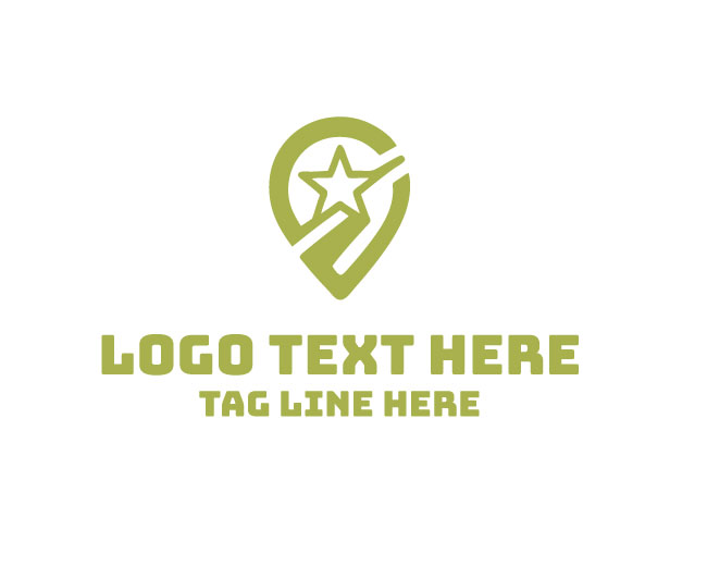  Location Pin Star Business Logo