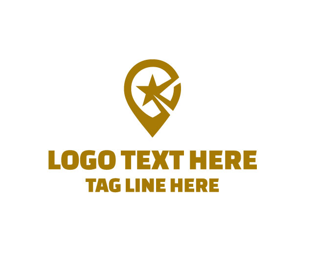 Location Pin Star Global Logo