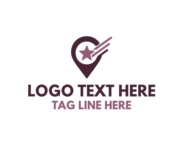  Location Pin Star Route Marker Logo