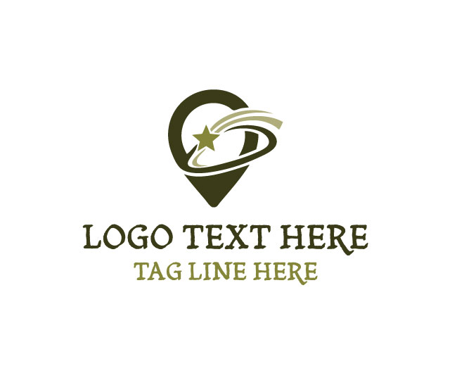  Location Pin Star Logo