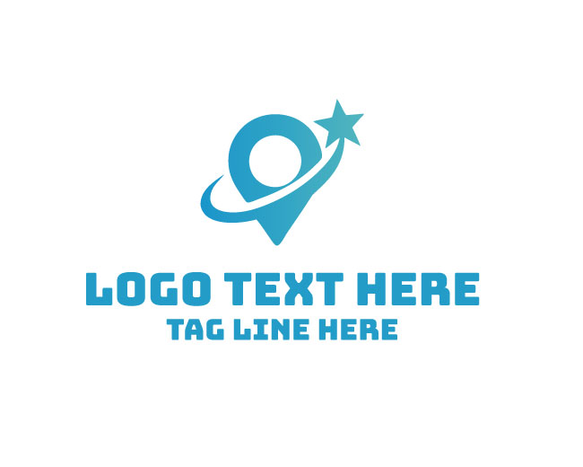  Location Pin Star Tracker Logo