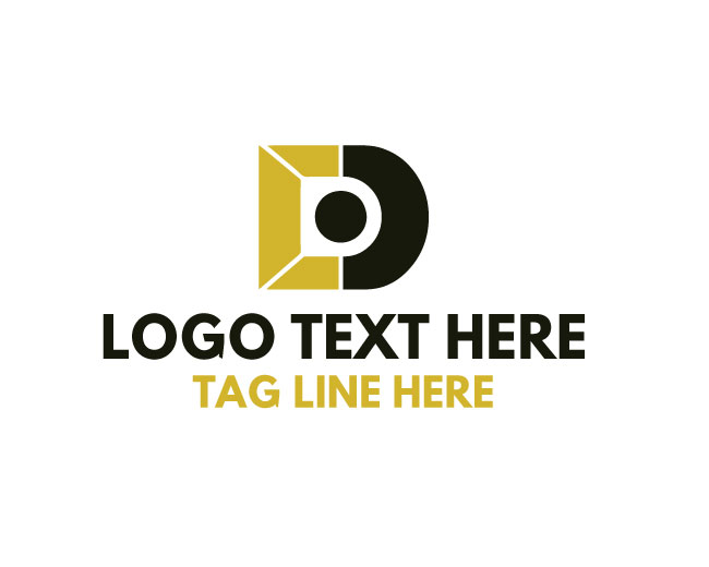 Yellow Letter D Logo