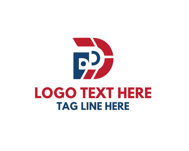 Geometric Letter D Logo