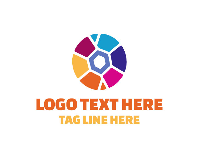Abstract Geometric Circle Logo