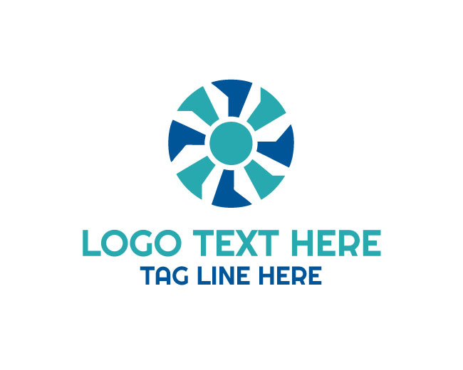  Geometric Abstract Circle Logo