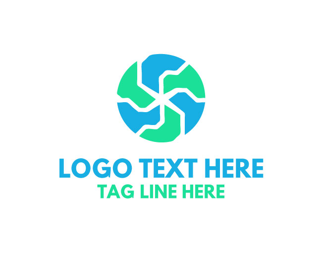 Bold Abstract Circle Logo