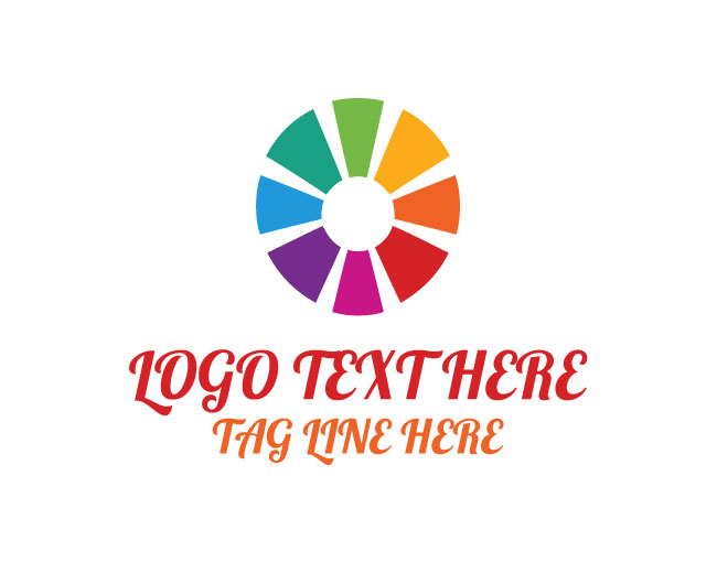 Expressive Abstract Circle Logo