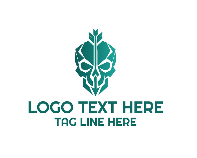  Creative Arrow Skull Logo