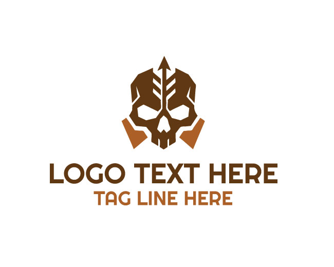 Professional Arrow Skull Logo