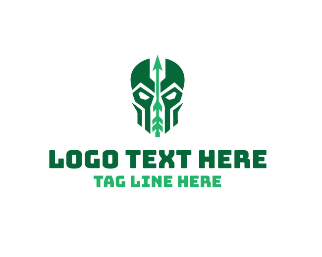 Abstract Arrow Skull Logo
