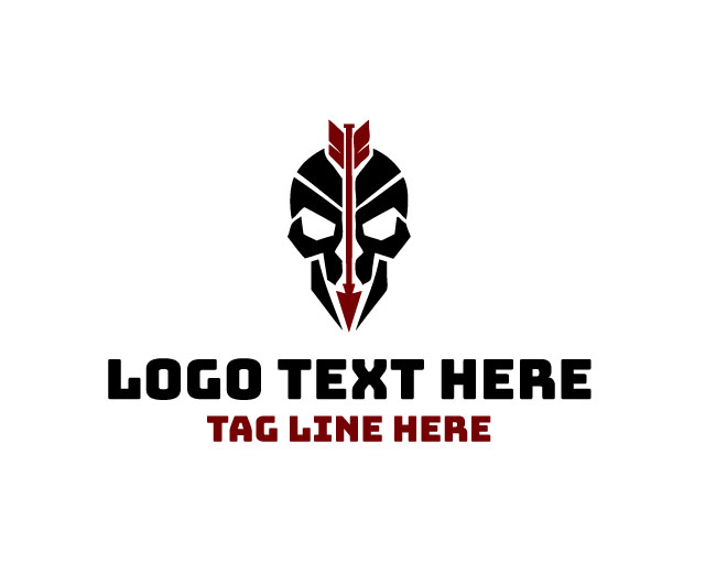 Bold Arrow Skull Logo